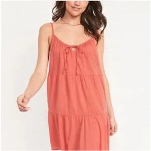 Old Navy Tiered Mini Cami Swing dress orange size XXL